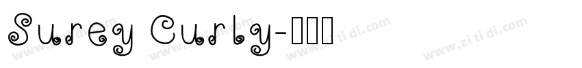Surey Curly字体转换